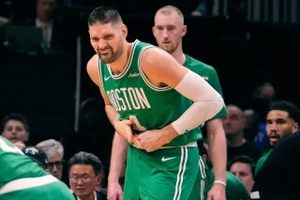 Celtics center Nikola Vucevic has surgery on broken right ring finger and will miss at least 3 weeks image