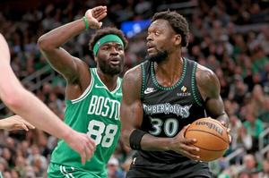 Timberwolves snap 18-game skid in Boston by beating Celtics 102-92 image